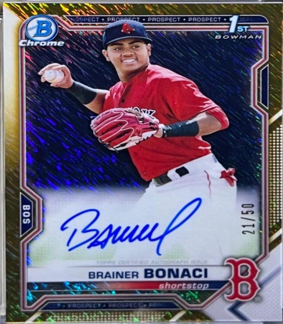 Brainer Bonaci [Gold Shimmer Refractor] #CPA-BB