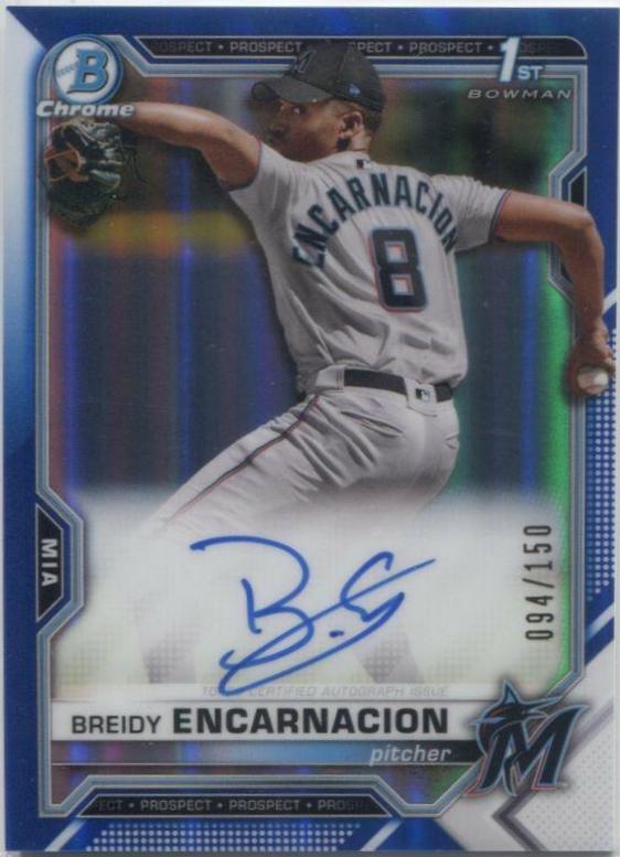 Breidy Encarnacion [Blue Refractor] #CPA-BE