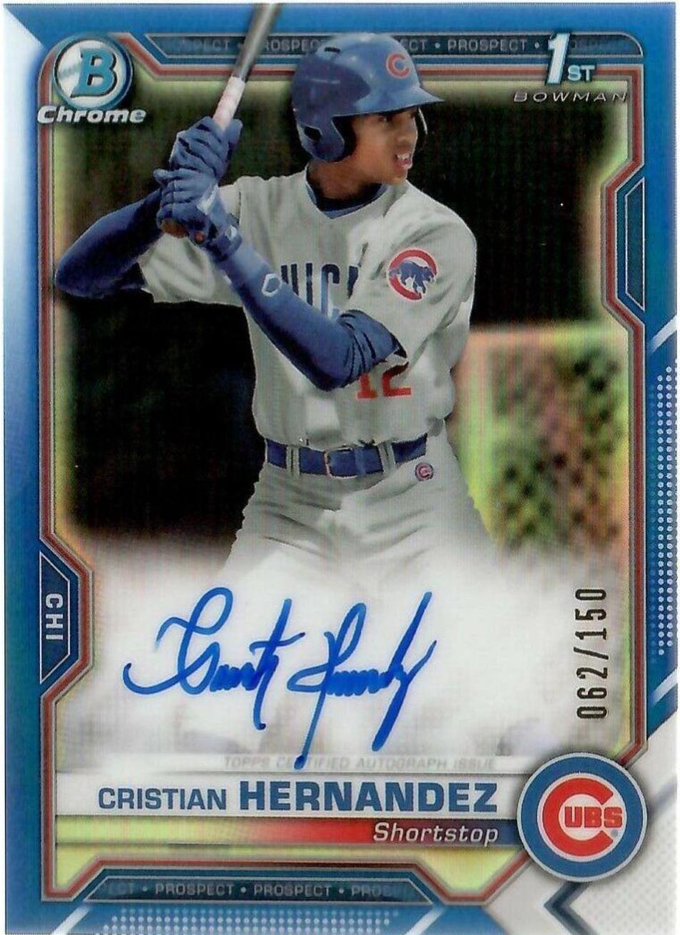 Cristian Hernandez [Blue Refractor] #CPA-CH