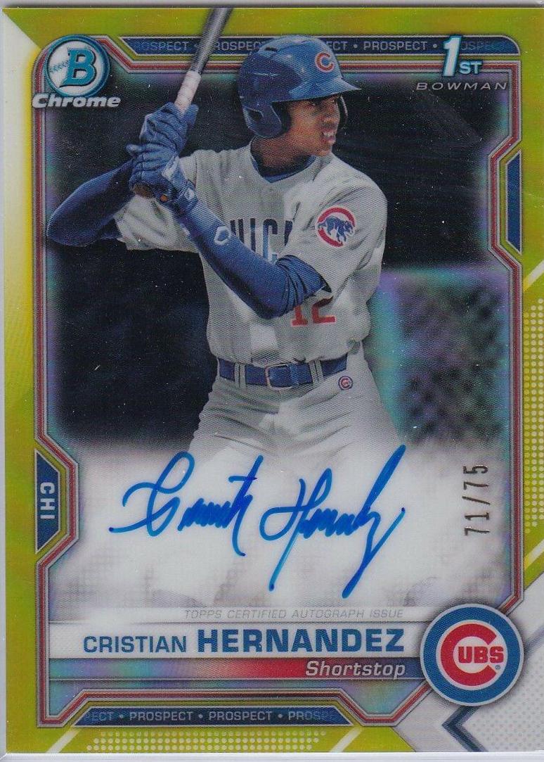 Cristian Hernandez [Yellow Refractor] #CPA-CH