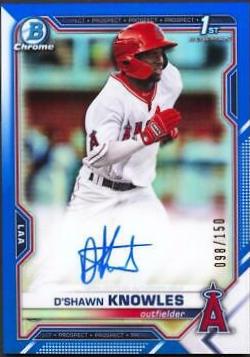 D'Shawn Knowles [Blue Refractor] #CPA-DK