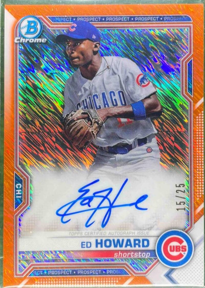Ed Howard [Orange Shimmer Refractor] #CPA-EHO