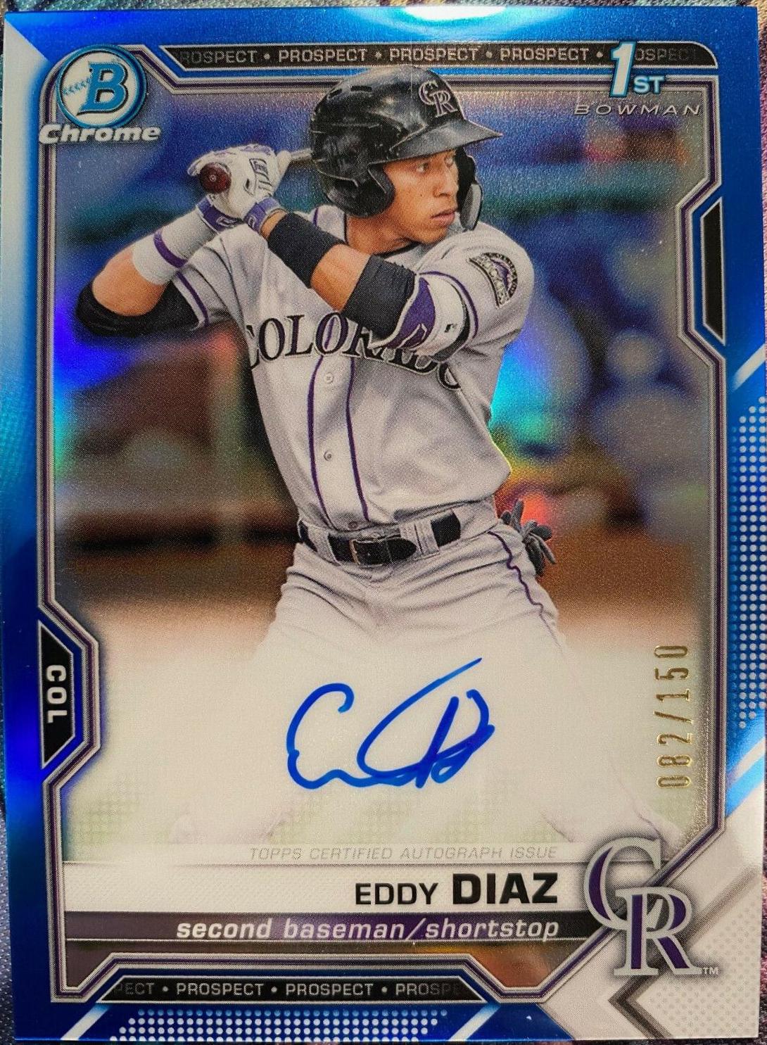 Eddy Diaz [Blue Refractor] #CPA-ED