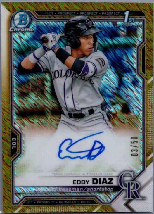 Eddy Diaz [Gold Refractor] #CPA-ED