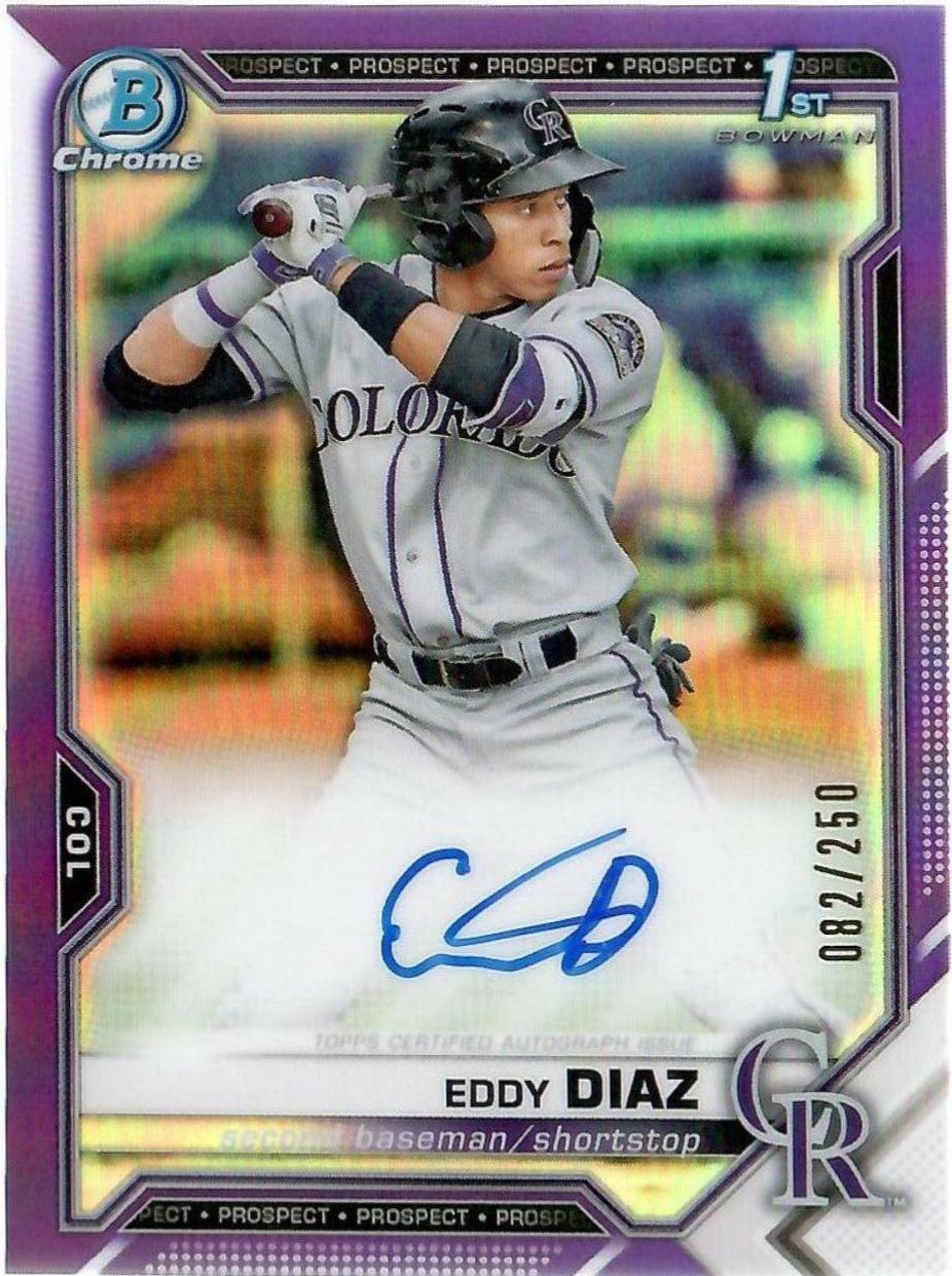 Eddy Diaz [Purple Refractor] #CPA-ED