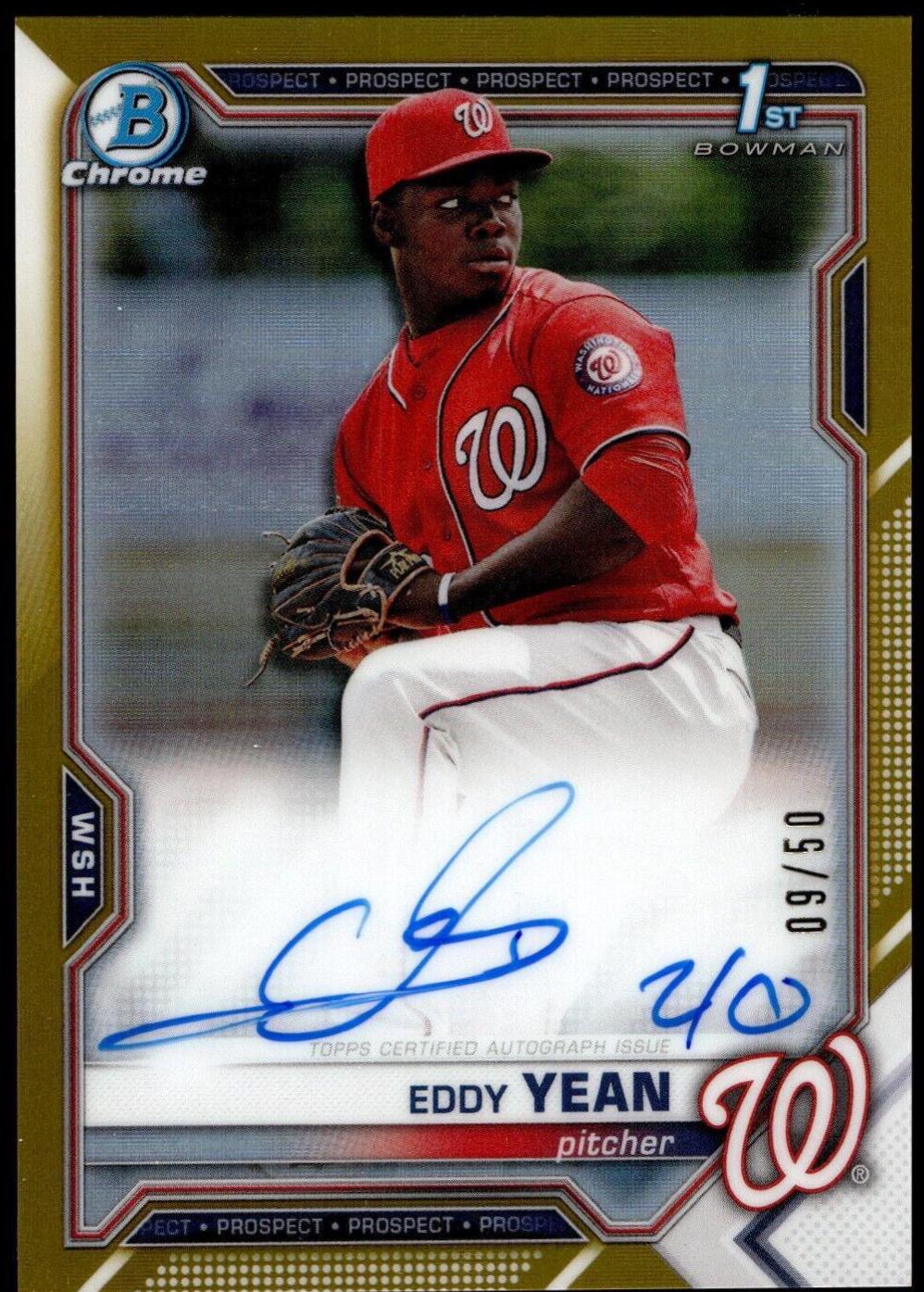 Eddy Yean [Gold Refractor] #CPA-EY