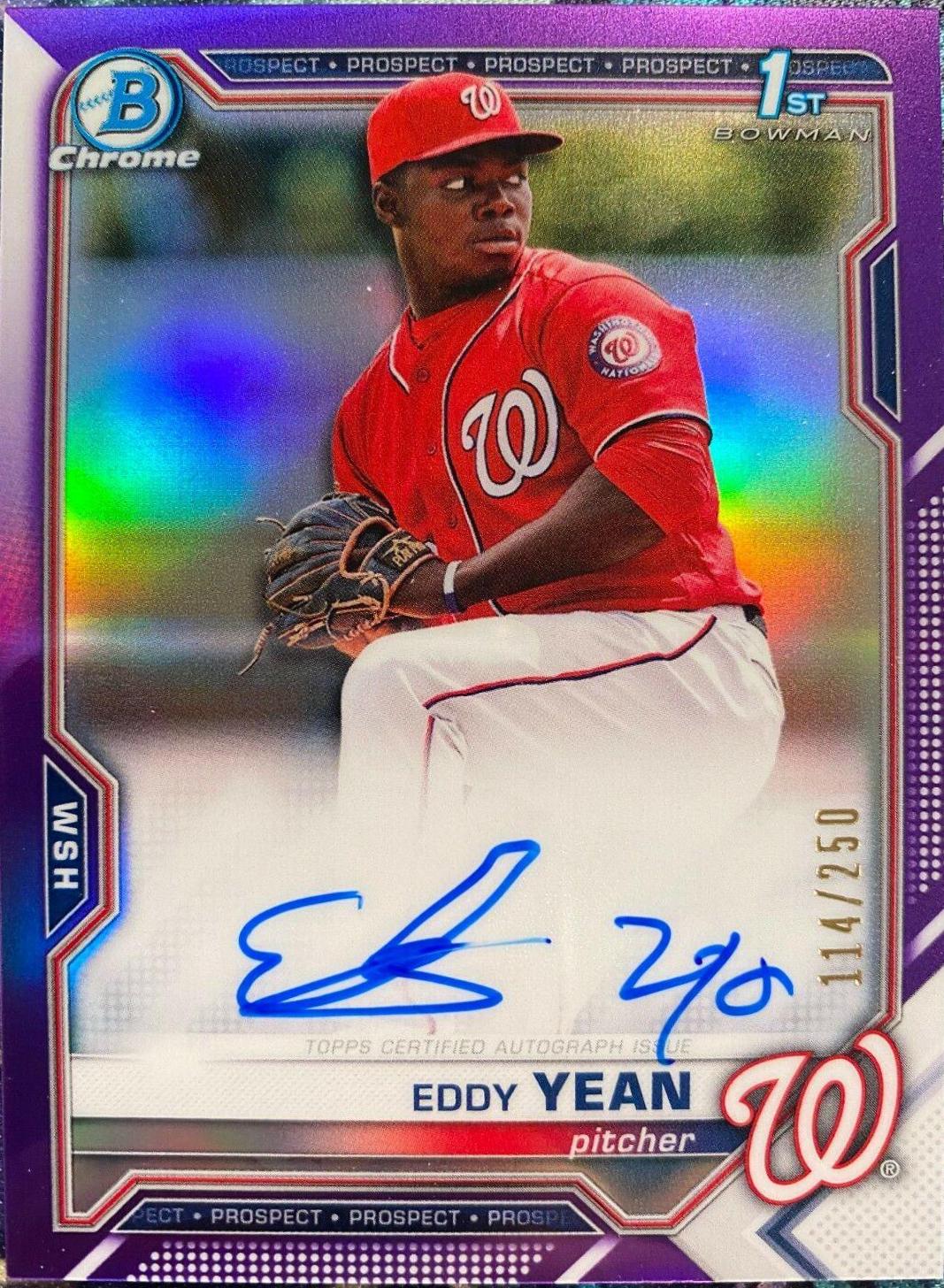 Eddy Yean [Purple Refractor] #CPA-EY