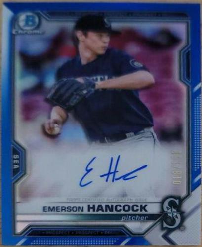 Emerson Hancock [Blue Refractor] #CPA-EHA