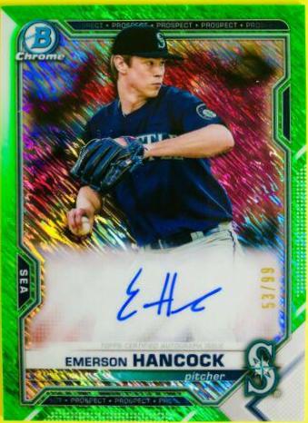 Emerson Hancock [Green Shimmer Refractor] #CPA-EHA