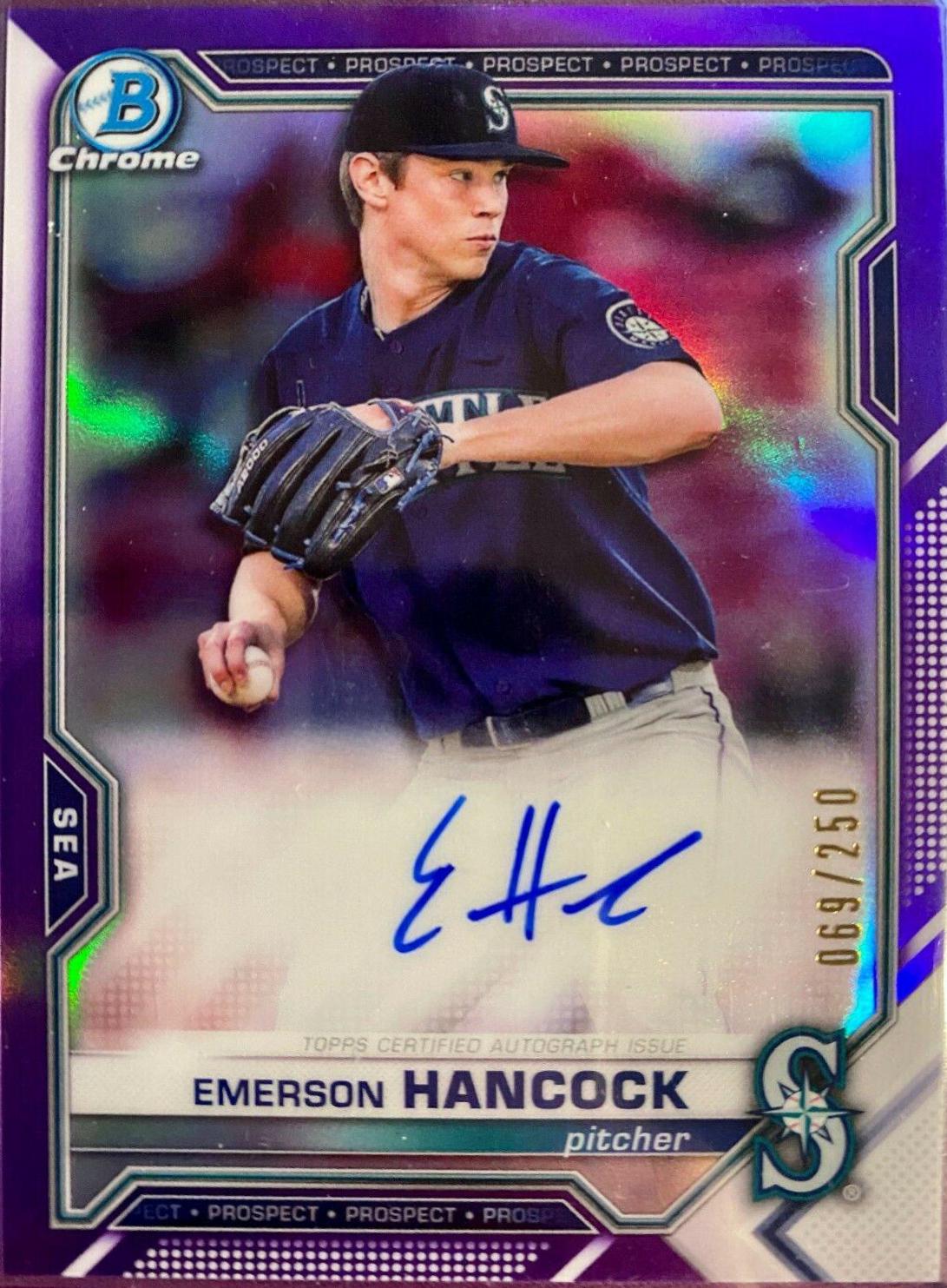 Emerson Hancock [Purple Refractor] #CPA-EHA