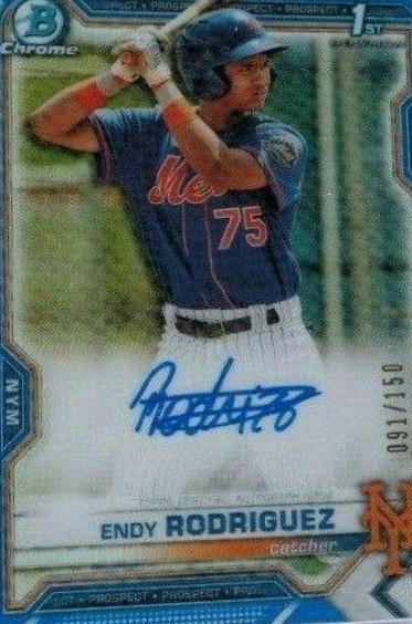 Endy Rodriguez [Blue Refractor] #CPA-ER