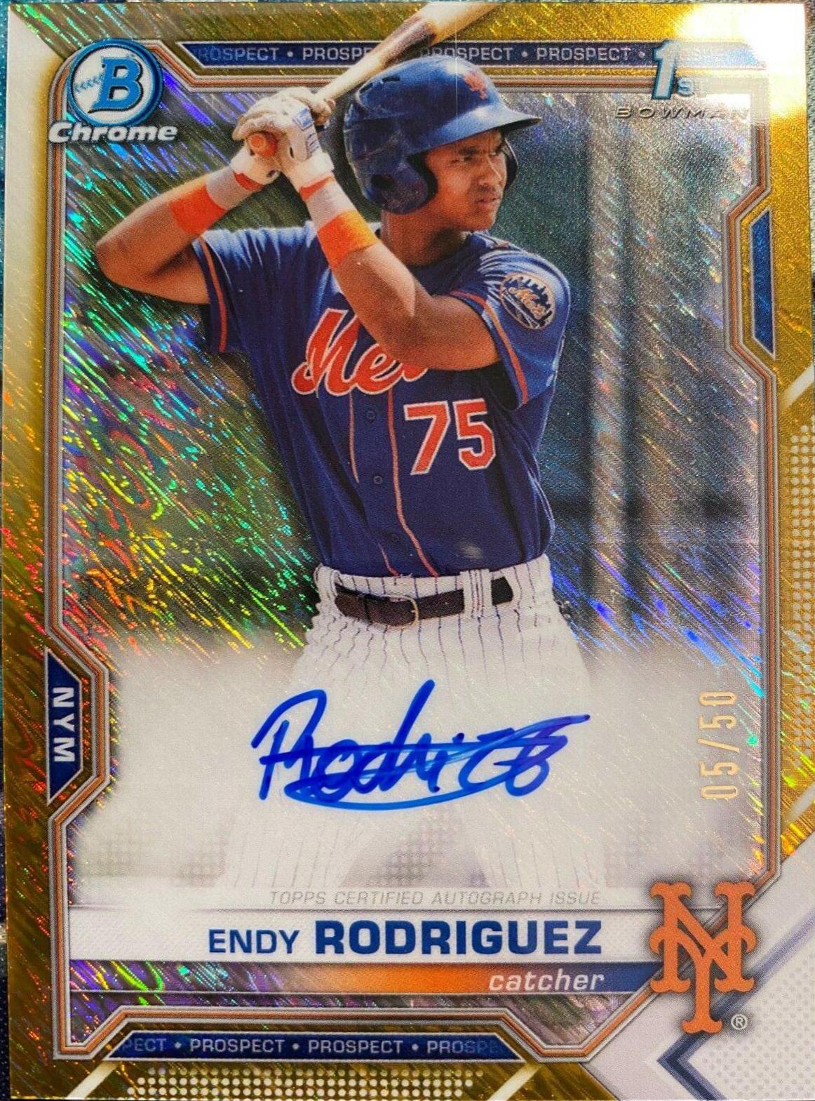 Endy Rodriguez [Gold Shimmer Refractor] #CPA-ER