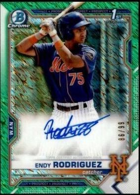 Endy Rodriguez [Green Shimmer Refractor] #CPA-ER