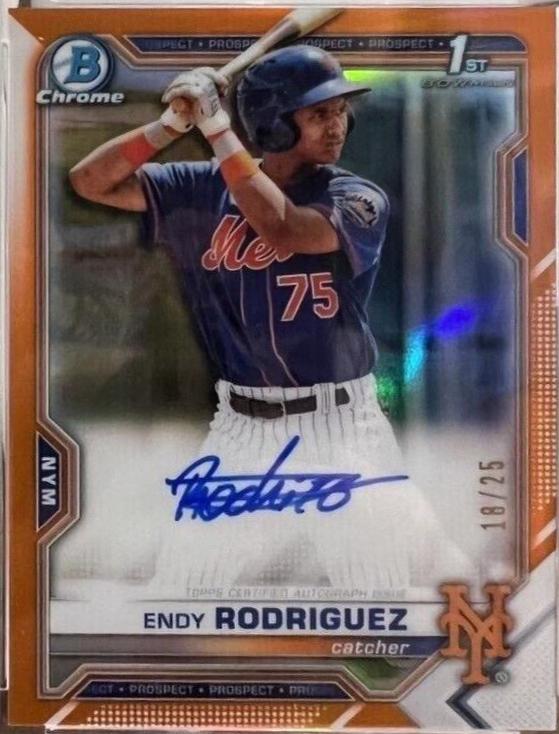 Endy Rodriguez [Orange Refractor] #CPA-ER