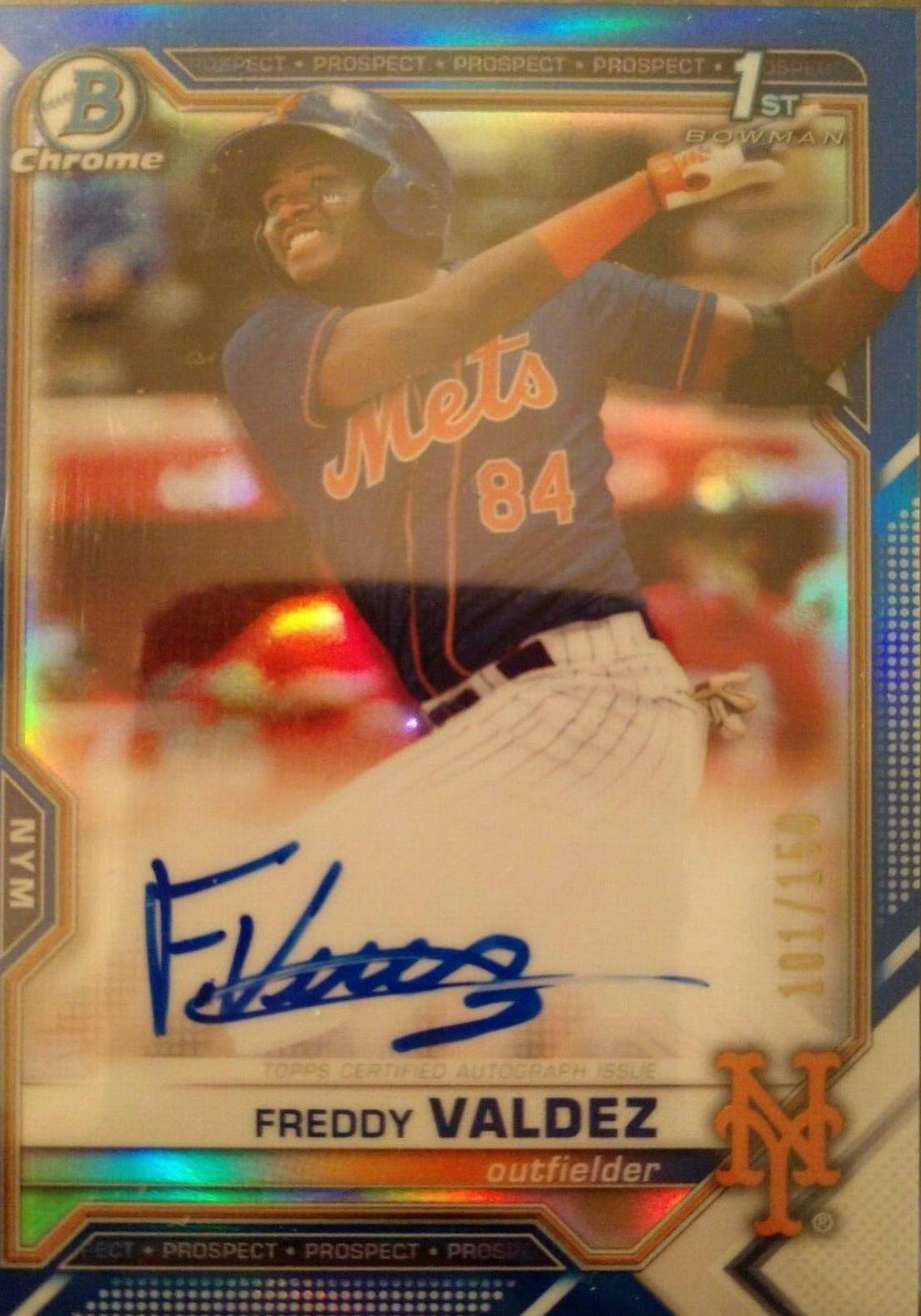 Freddy Valdez [Blue Refractor] #CPA-FV