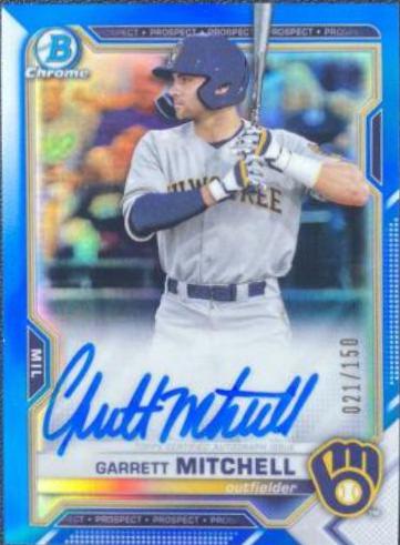 Garrett Mitchell [Blue Refractor] #CPA-GMI
