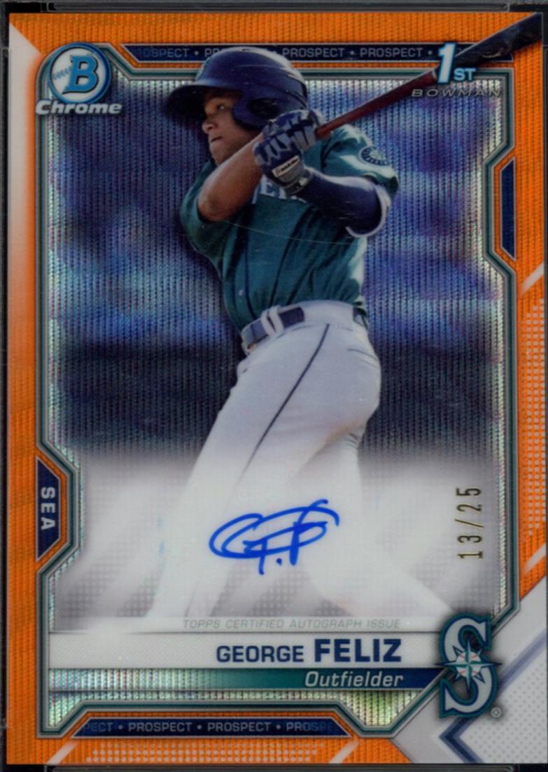 George Feliz [Orange Wave Refractor] #CPA-GF
