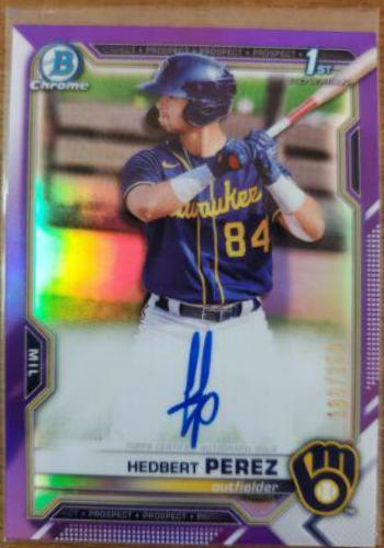 Hedbert Perez [Purple Refractor] #CPA-HP