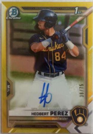 Hedbert Perez [Yellow Refractor] #CPA-HP