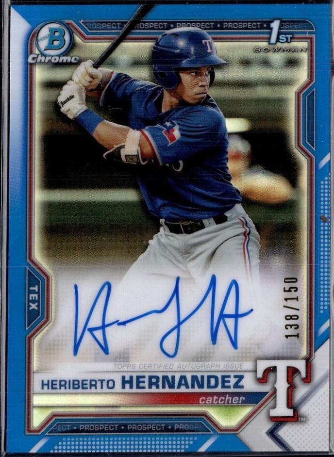 Heriberto Hernandez [Blue Refractor] #CPA-HH