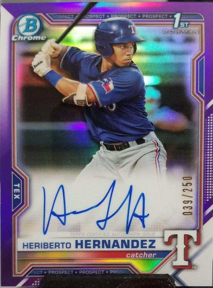 Heriberto Hernandez [Purple Refractor] #CPA-HH