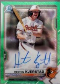 Heston Kjerstad [Green Shimmer Refractor] #CPA-HK