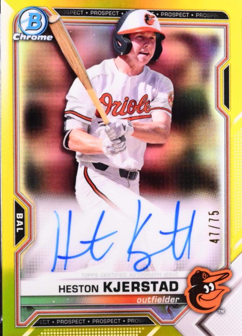 Heston Kjerstad [Yellow Refractor] #CPA-HK