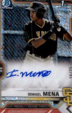 Ismael Mena [Orange Shimmer Refractor] #CPA-IM