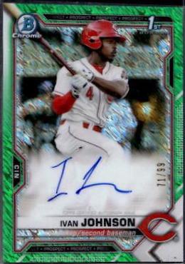 Ivan Johnson [Green Shimmer Refractor] #CPA-IJ