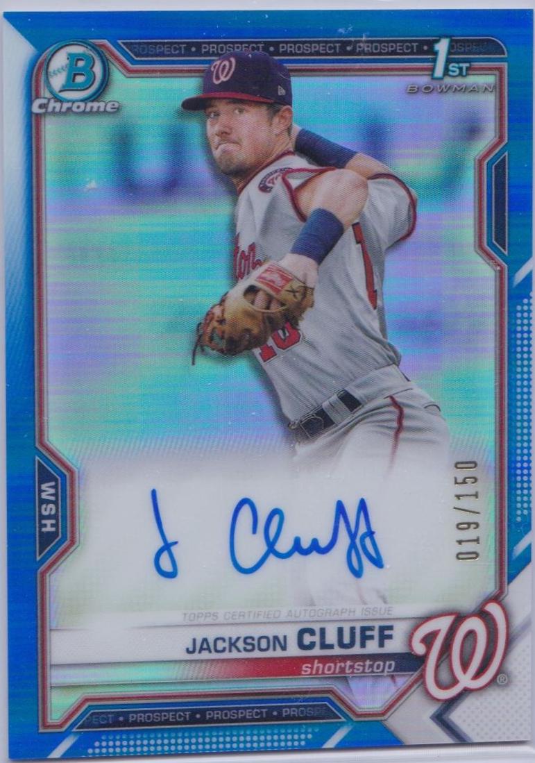 Jackson Cluff [Blue Refractor] #CPA-JCL