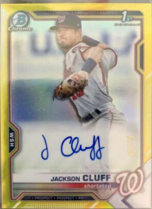 Jackson Cluff [Yellow Refractor] #CPA-JCL