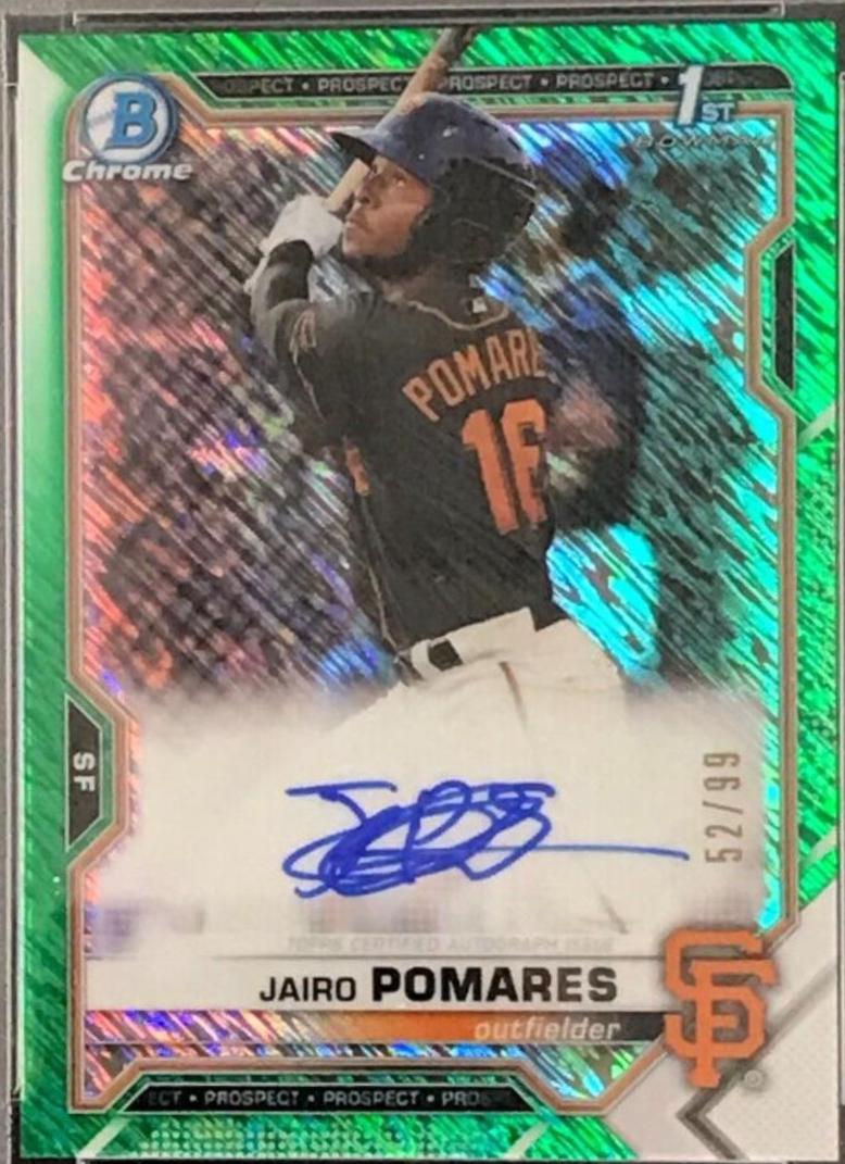 Jairo Pomares [Green Shimmer Refractor] #CPA-JP
