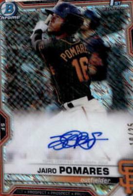 Jairo Pomares [Orange Shimmer Refractor] #CPA-JP
