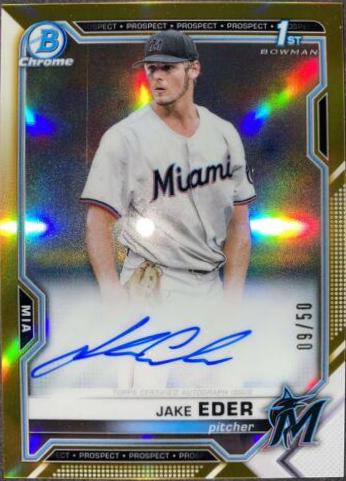 Jake Eder [Gold Refractor] #CPA-JED