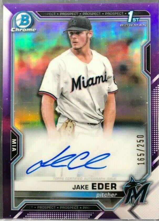 Jake Eder [Purple Refractor] #CPA-JED