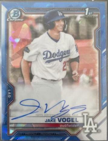 Jake Vogel [Blue Refractor] #CPA-JV