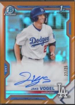 Jake Vogel [Orange Refractor] #CPA-JV