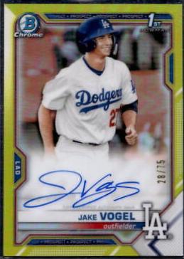 Jake Vogel [Yellow Refractor] #CPA-JV