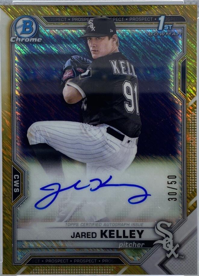 Jared Kelley [Gold Shimmer Refractor] #CPA-JK
