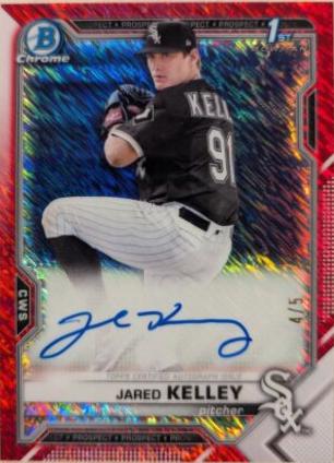 Jared Kelley [Red Shimmer Refractor] #CPA-JK