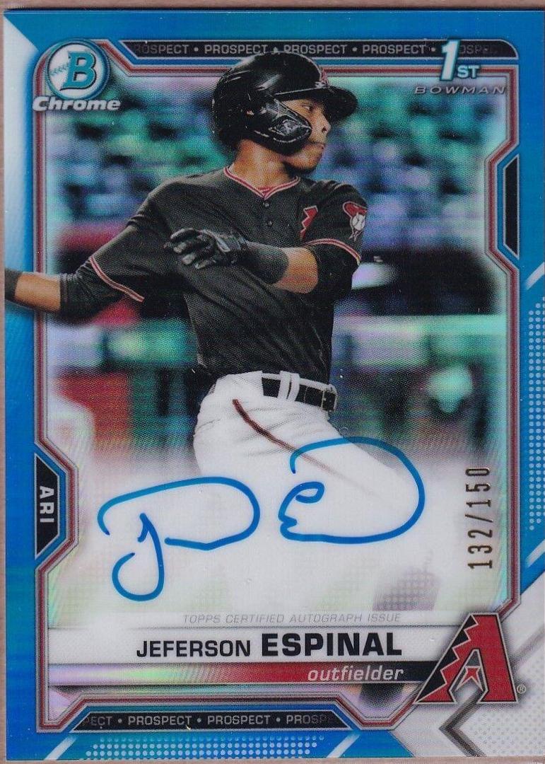 Jeferson Espinal [Blue Refractor] #CPA-JE