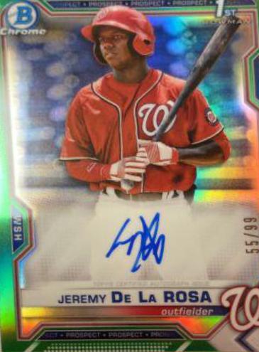 Jeremy De La Rosa [Green Refractor] #CPA-JDL