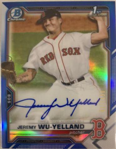 Jeremy Wu-Yelland [Blue Refractor] #CPA-JW