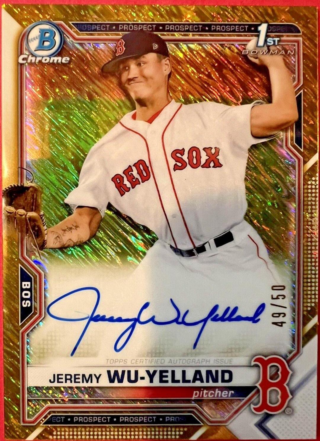 Jeremy Wu-Yelland [Gold Shimmer Refractor] #CPA-JW