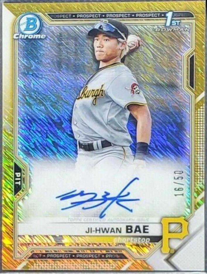 Ji-Hwan Bae [Gold Shimmer Refractor] #CPA-JB