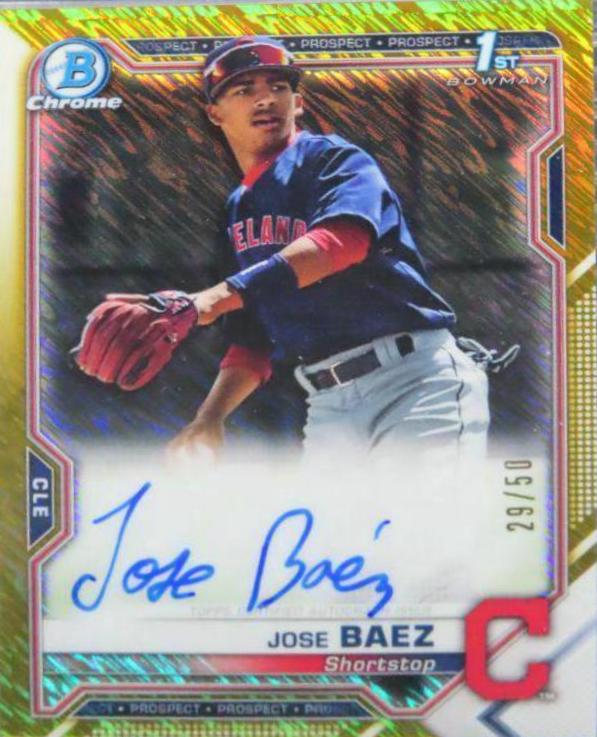 Jose Baez [Gold Shimmer Refractor] #CPA-JB