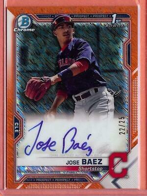 Jose Baez [Orange Shimmer Refractor] #CPA-JB