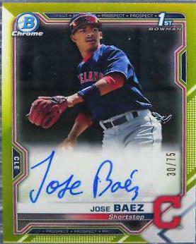 Jose Baez [Yellow Refractor] #CPA-JB
