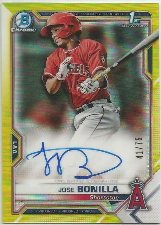 Jose Bonilla [Yellow Refractor] #CPA-JBO