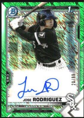 Jose Rodriguez [Green Shimmer Refractor] #CPA-JRO
